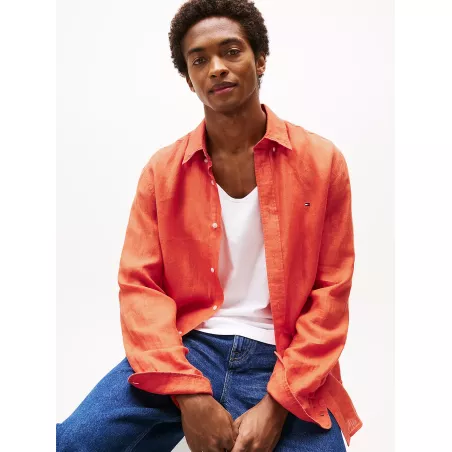 Chemise coupe standard en pur lin