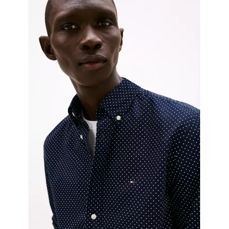 Chemise coupe standard à pois TH Flex