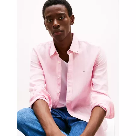 Chemise coupe standard en pur lin