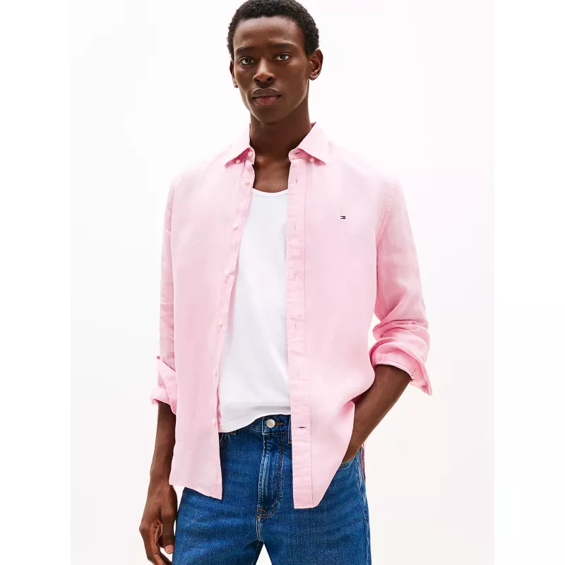 Chemise coupe standard en pur lin