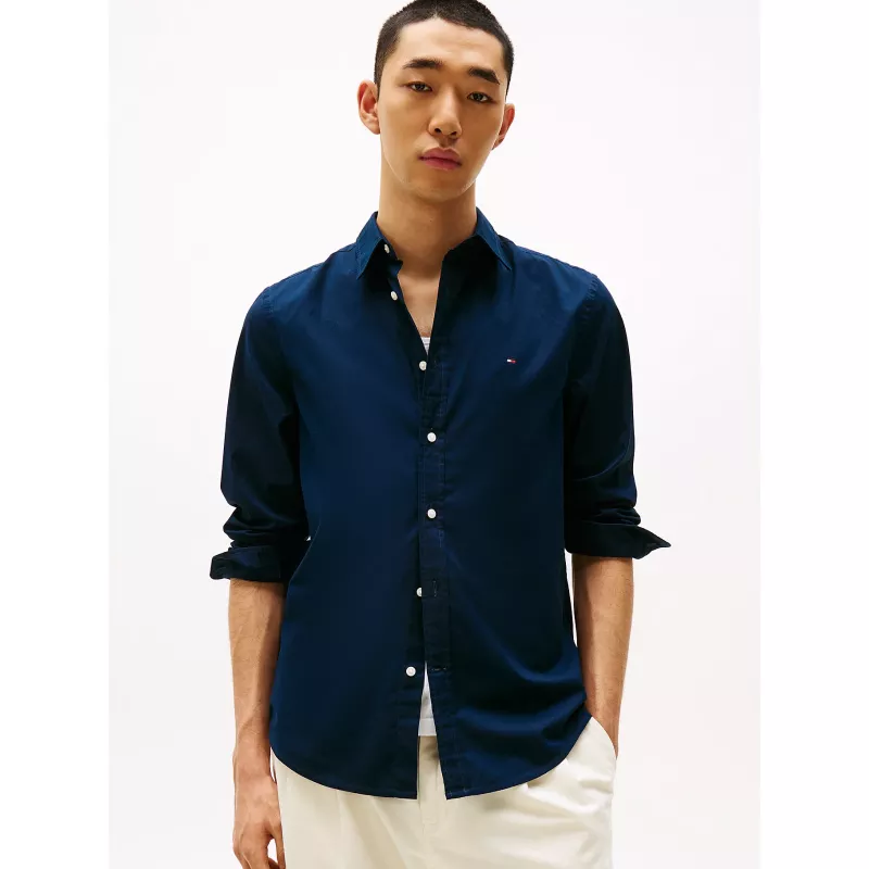 Chemise ajustée en popeline TH Flex