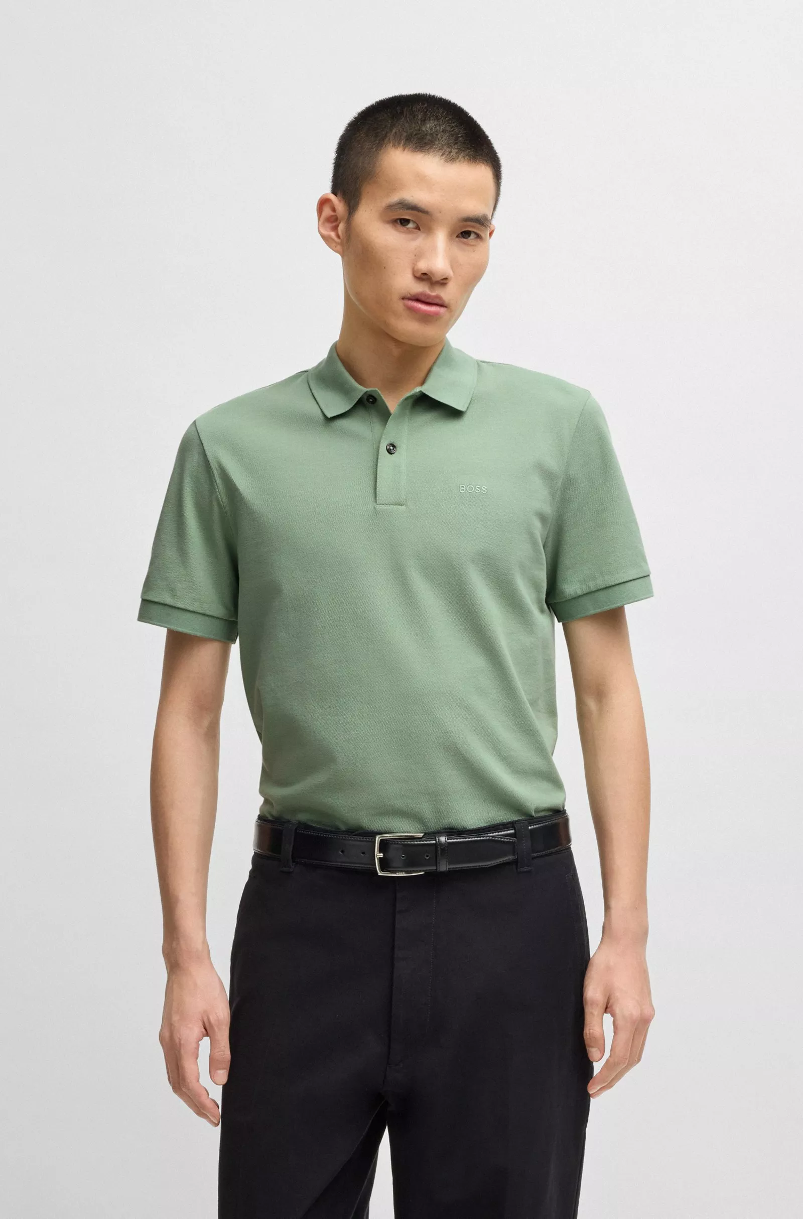 Pallas Polo Regular en coton avec logo brodé