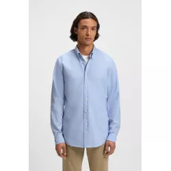 Chemise Regular en coton avec col à pointes boutonnées