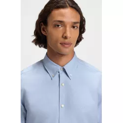 Chemise Regular en coton avec col à pointes boutonnées