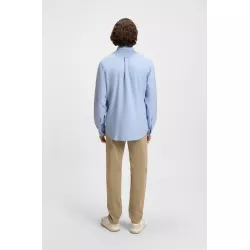 Chemise Regular en coton avec col à pointes boutonnées