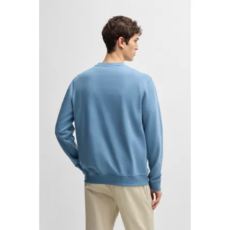 Sweat Regular en molleton de coton avec patch logoté