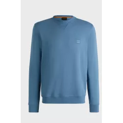 Sweat Regular en molleton de coton avec patch logoté