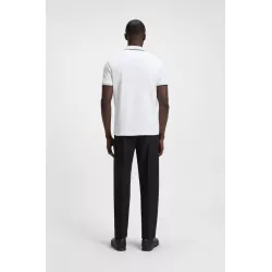 Polo Paddy en piqué de coton avec sous-col logoté