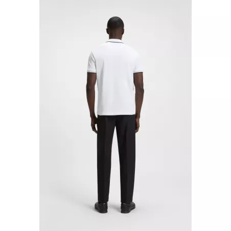 Polo Paddy en piqué de coton avec sous-col logoté