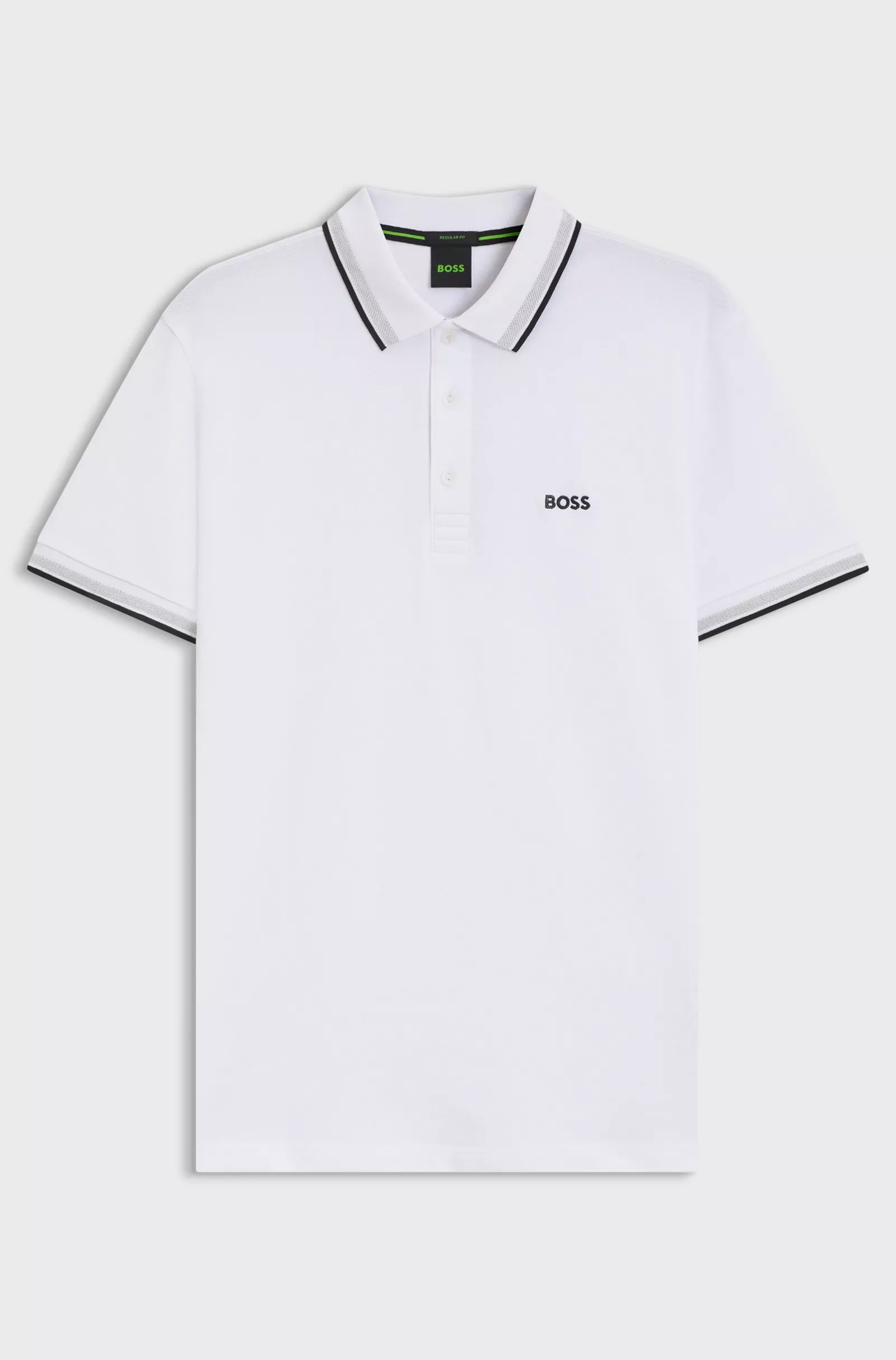 Polo Paddy en piqué de coton avec sous-col logoté