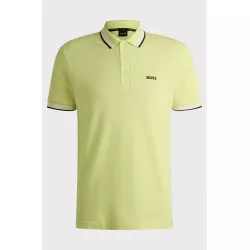 Polo Paddy en piqué de coton avec sous-col logoté