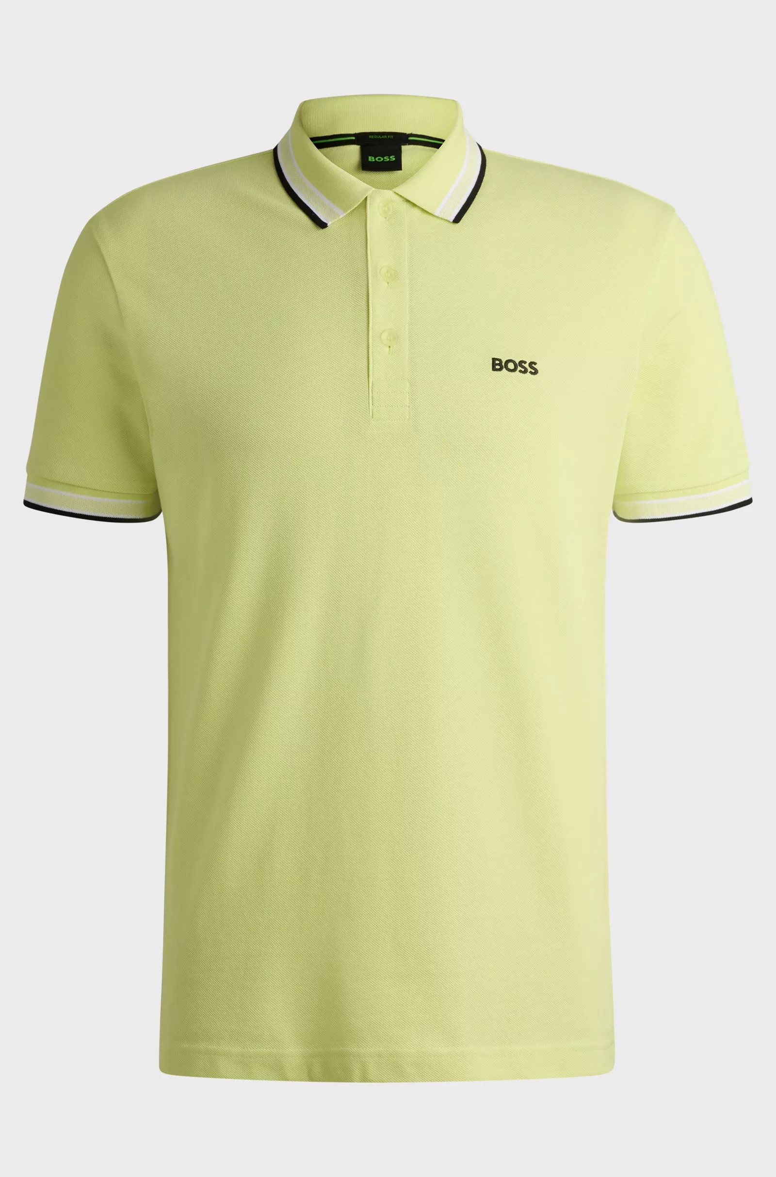 Polo Paddy en piqué de coton avec sous-col logoté