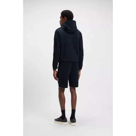 Sweat à capuche zippé en coton mélangé avec monogramme Double B