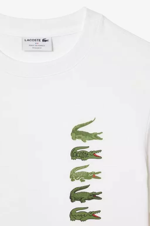 T-SHIRT REGULAR FIT AVEC CROCODILES ICONIQUES