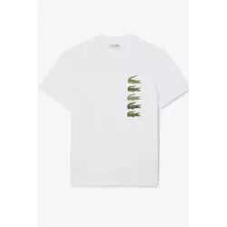 T-SHIRT REGULAR FIT AVEC CROCODILES ICONIQUES