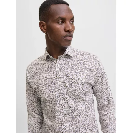 Chemise à manches longues extensible