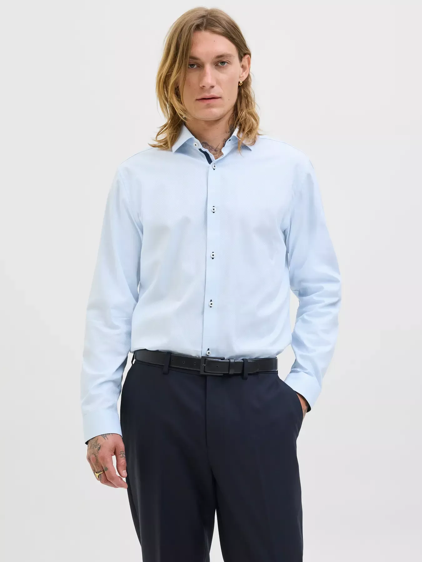 Chemise à manches longues avec détails Parker