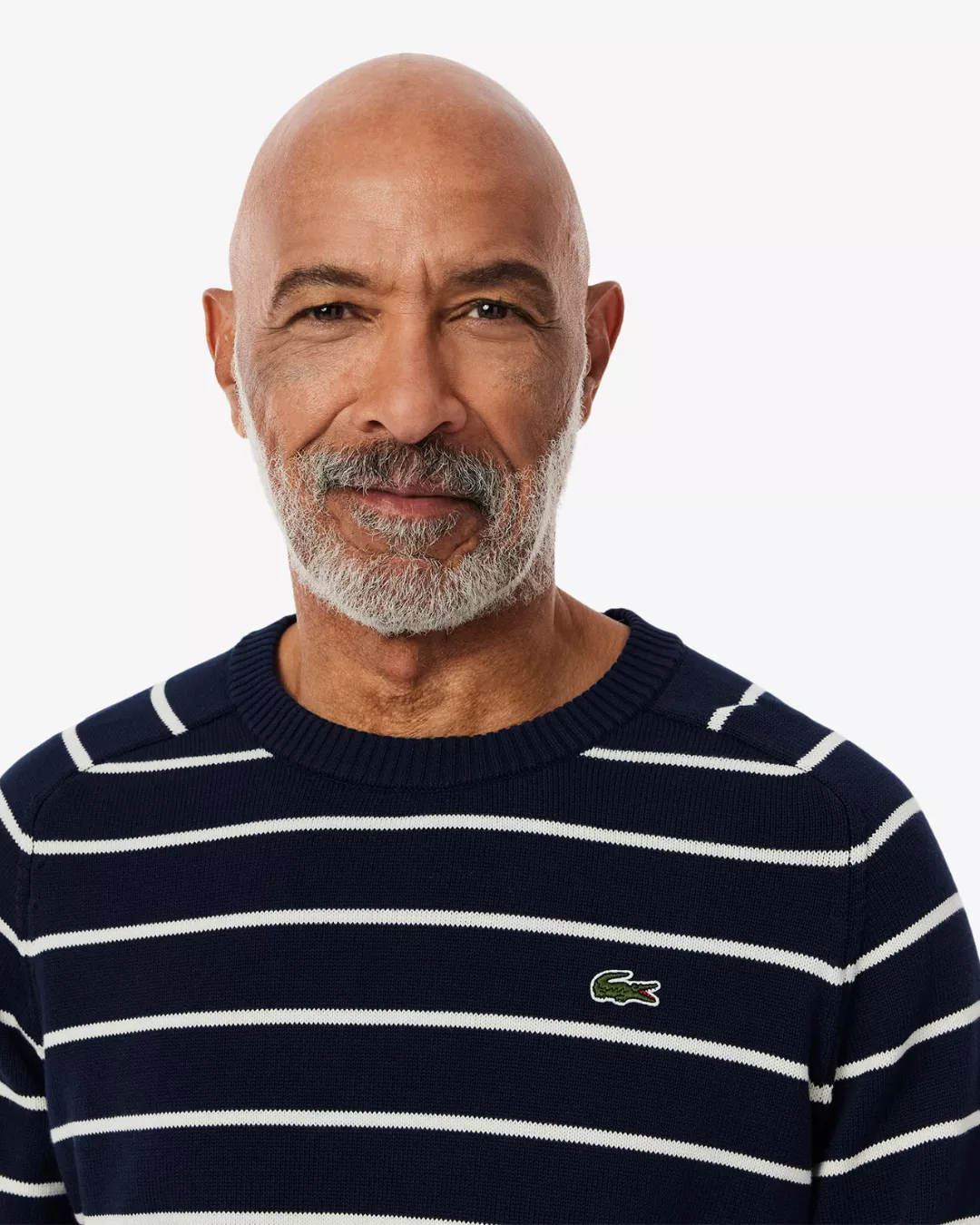 PULL COL ROND RAYÉ EN COTON