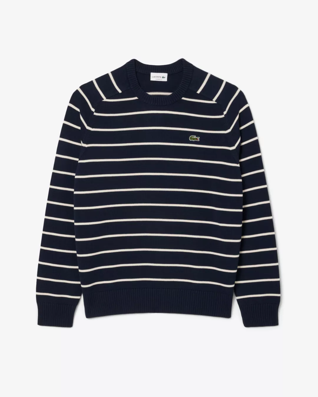 PULL COL ROND RAYÉ EN COTON