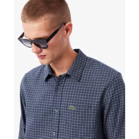 Chemise regular fit flanelle à carreaux