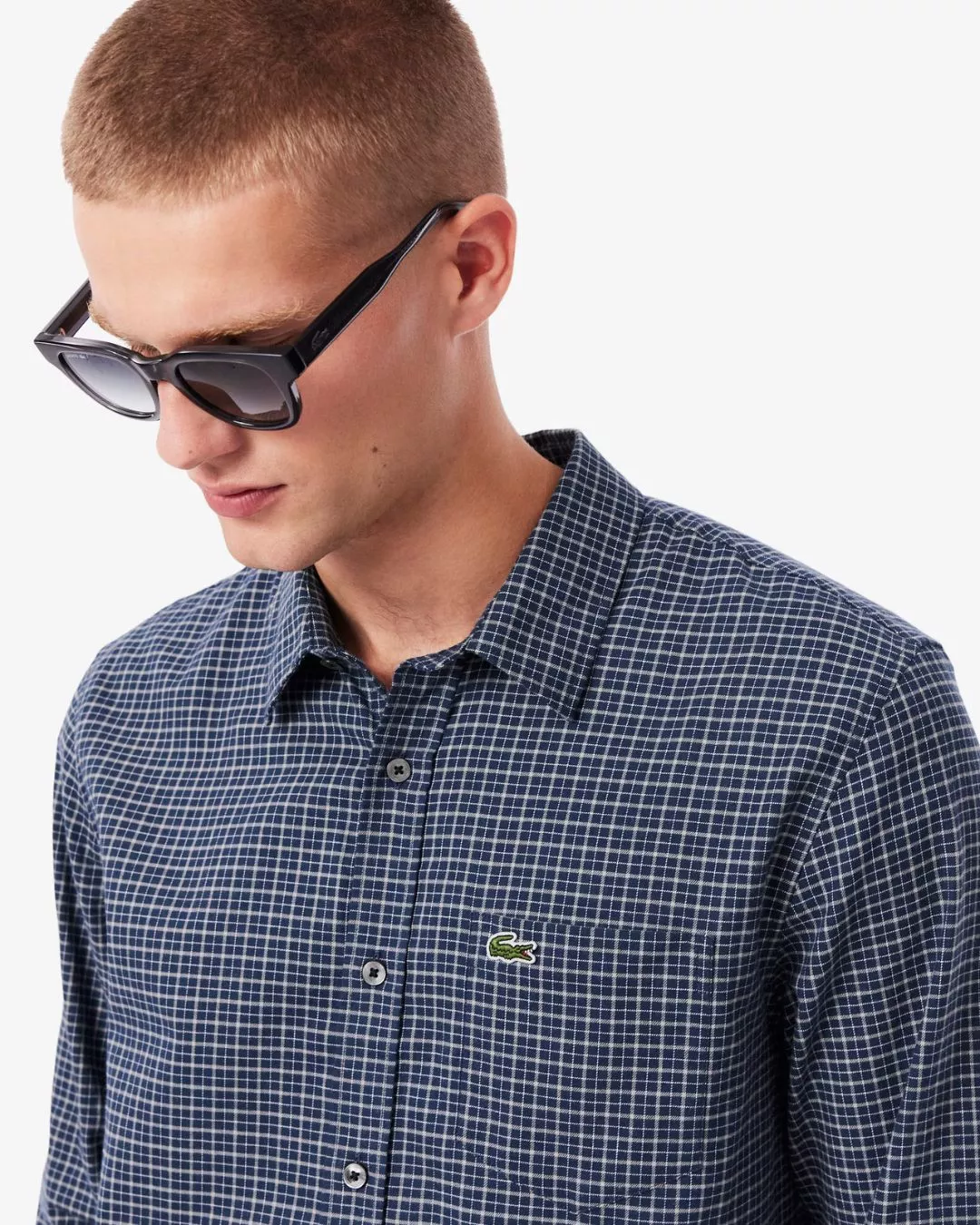 Chemise regular fit flanelle à carreaux