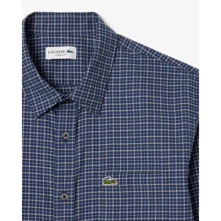 Chemise regular fit flanelle à carreaux