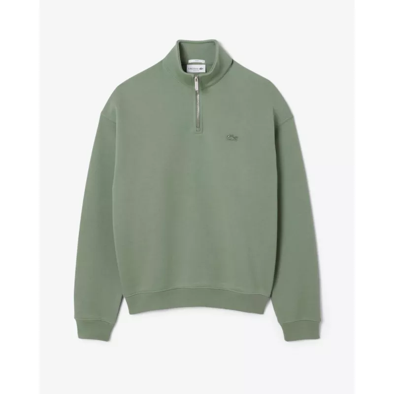 Sweatshirt col zippé molleton épais