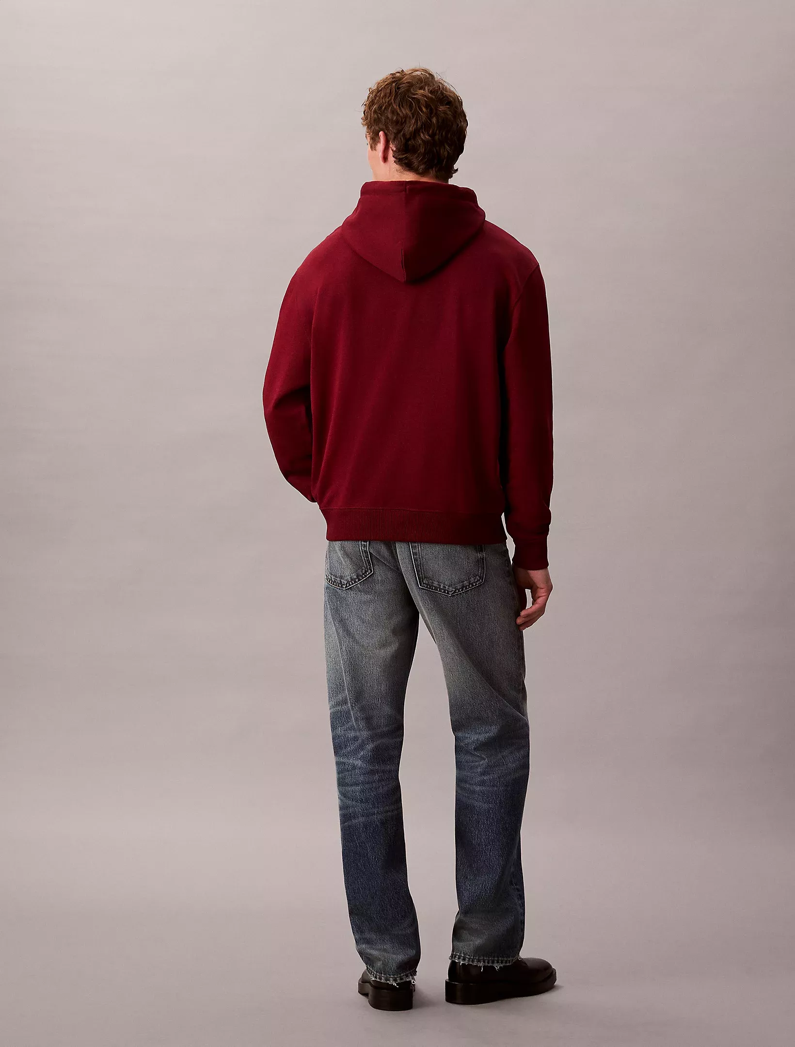 Sweat à capuche en tissu éponge de coton avec insigne