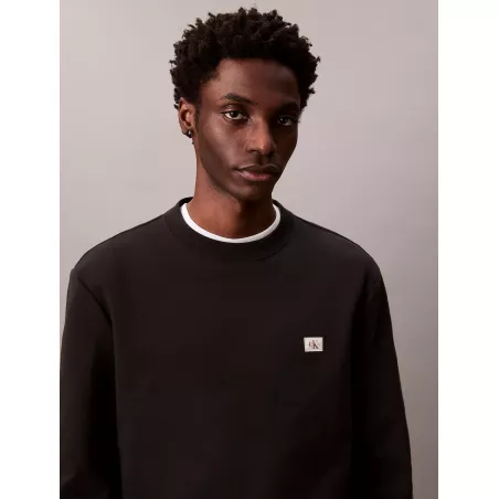 Sweat en tissu éponge de coton avec insigne