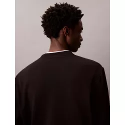 Sweat en tissu éponge de coton avec insigne