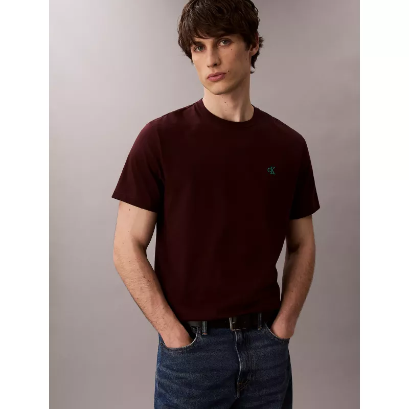 T-shirt relaxed avec logo monogramme brodé