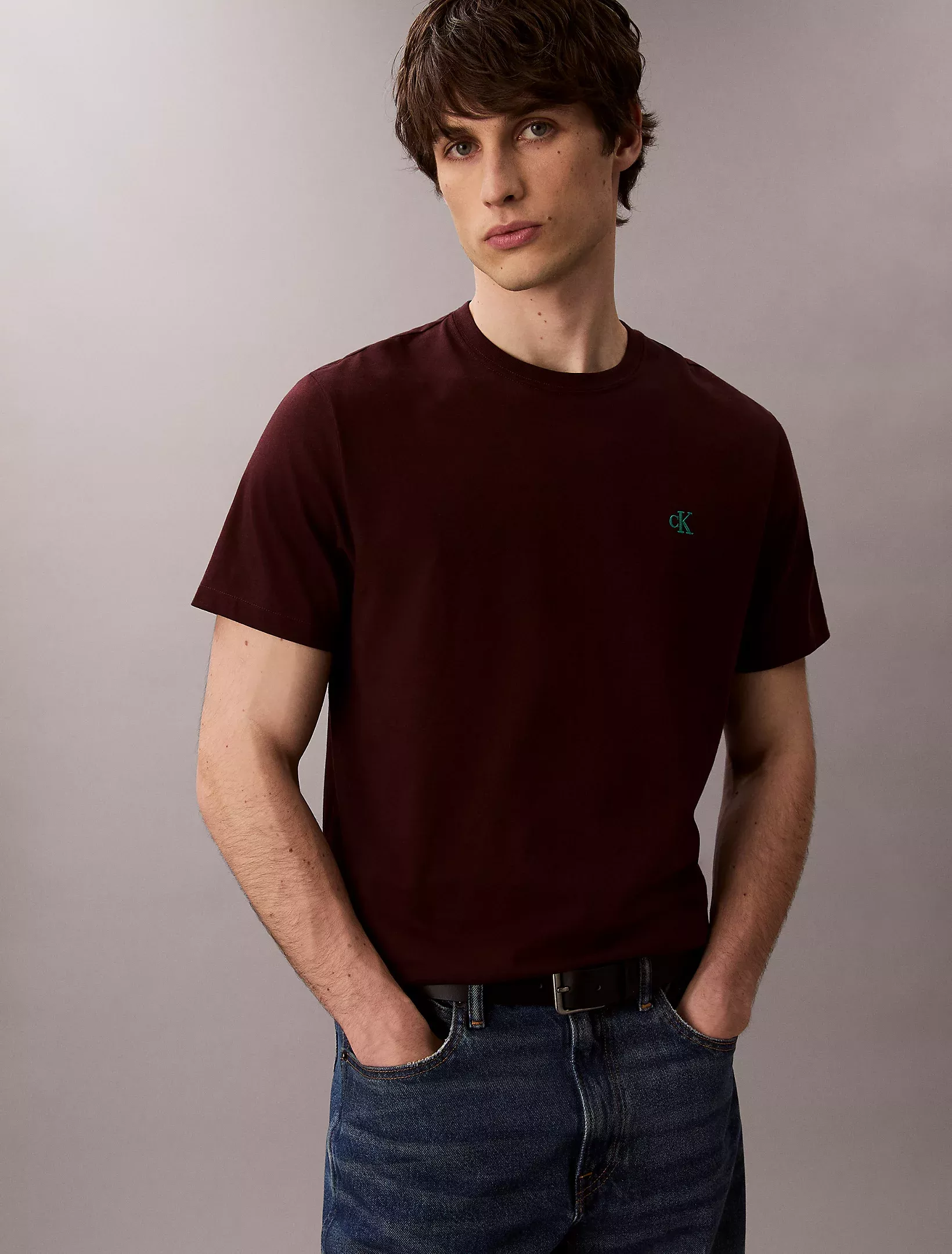 T-shirt relaxed avec logo monogramme brodé