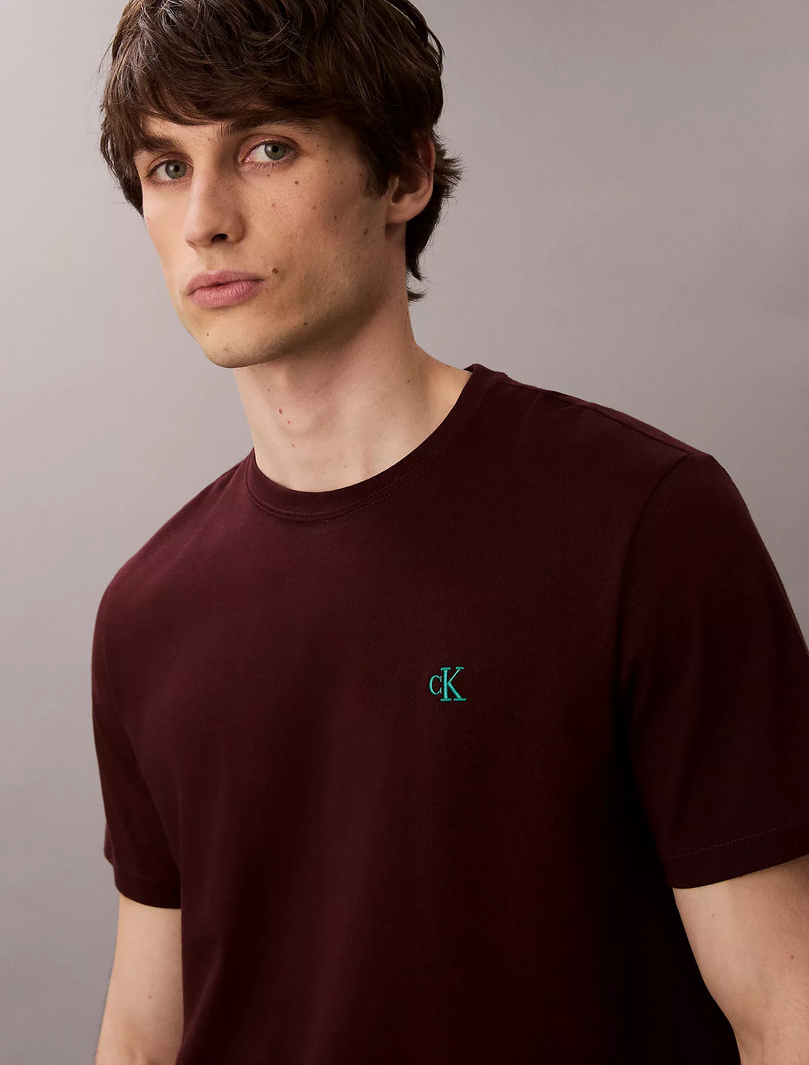 T-shirt relaxed avec logo monogramme brodé