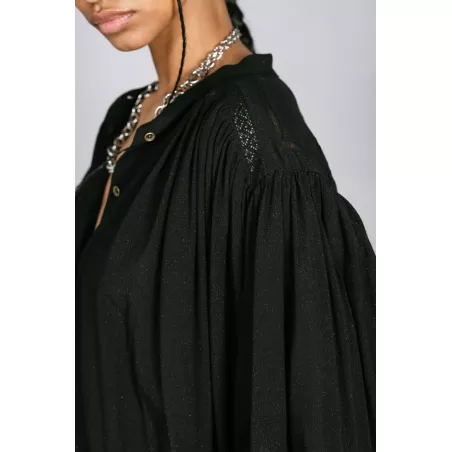 Belly Plain Blouse manches chauve-souris