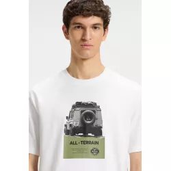 T-shirt décontracté en jersey de coton à motif imprimé