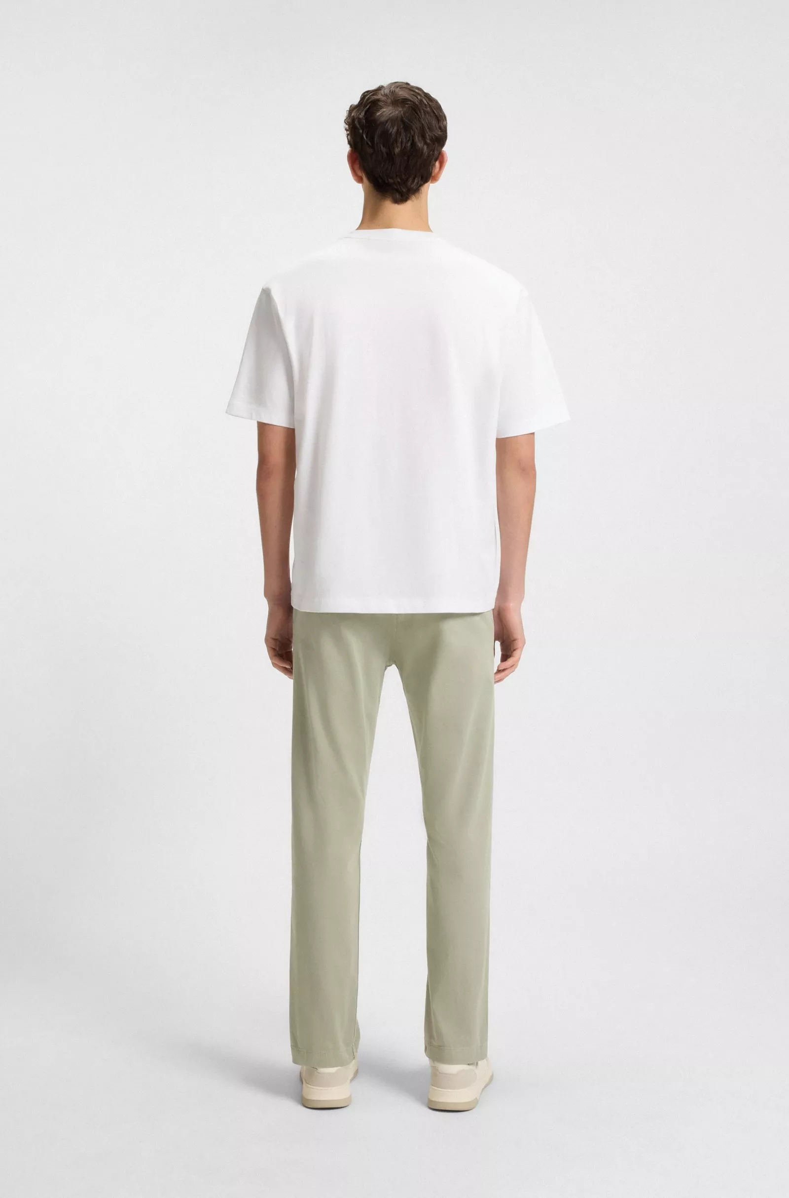 T-shirt décontracté en jersey de coton à motif imprimé