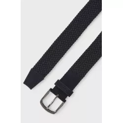 Ceinture tressée avec finitions cuir