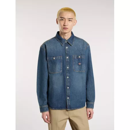Chemise en jean à manches...