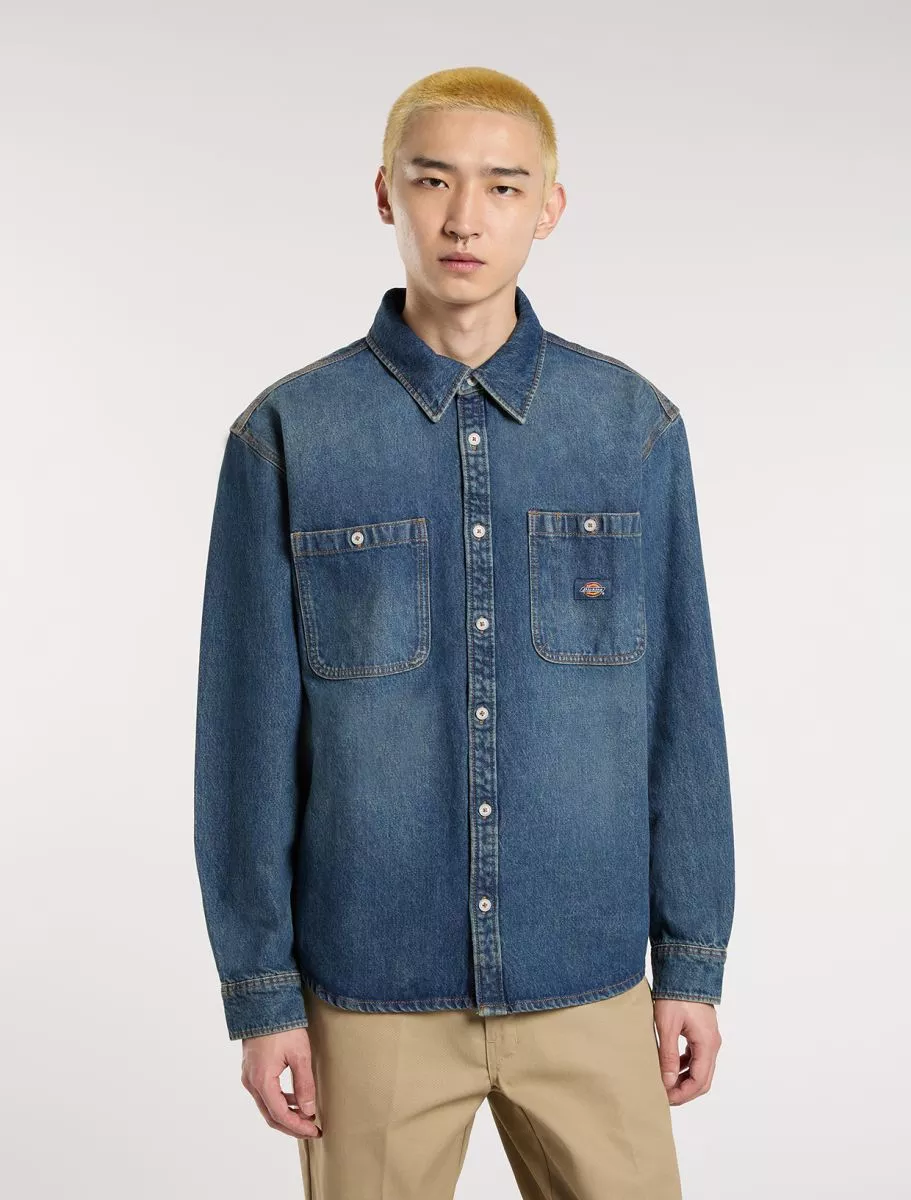 Chemise en jean à manches longues Mechanic