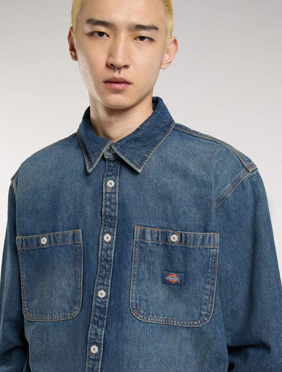 Chemise en jean à manches longues Mechanic