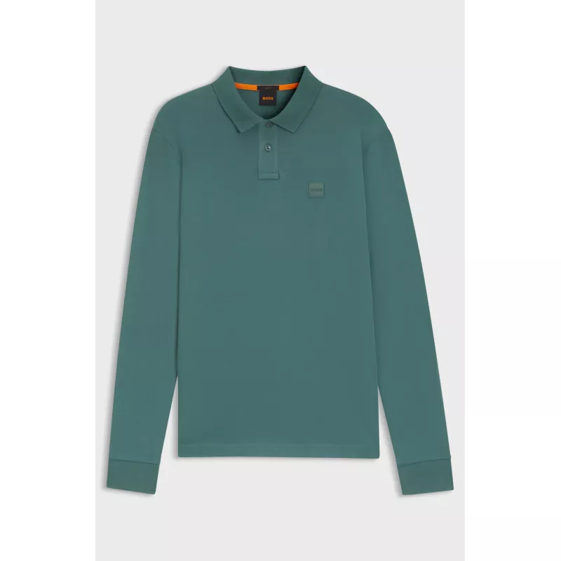 Polo Slim en piqué de coton stretch