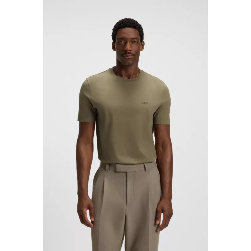 T-shirt en jersey de coton avec logo imprimé en gomme