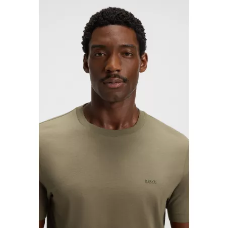 T-shirt en jersey de coton avec logo imprimé en gomme