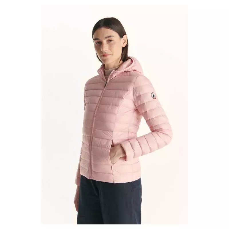 Doudoune légère à capuche Rose pêche Cloe