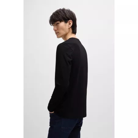 T-SHIRT REGULAR EN COTON STRETCH CONTRASTANT