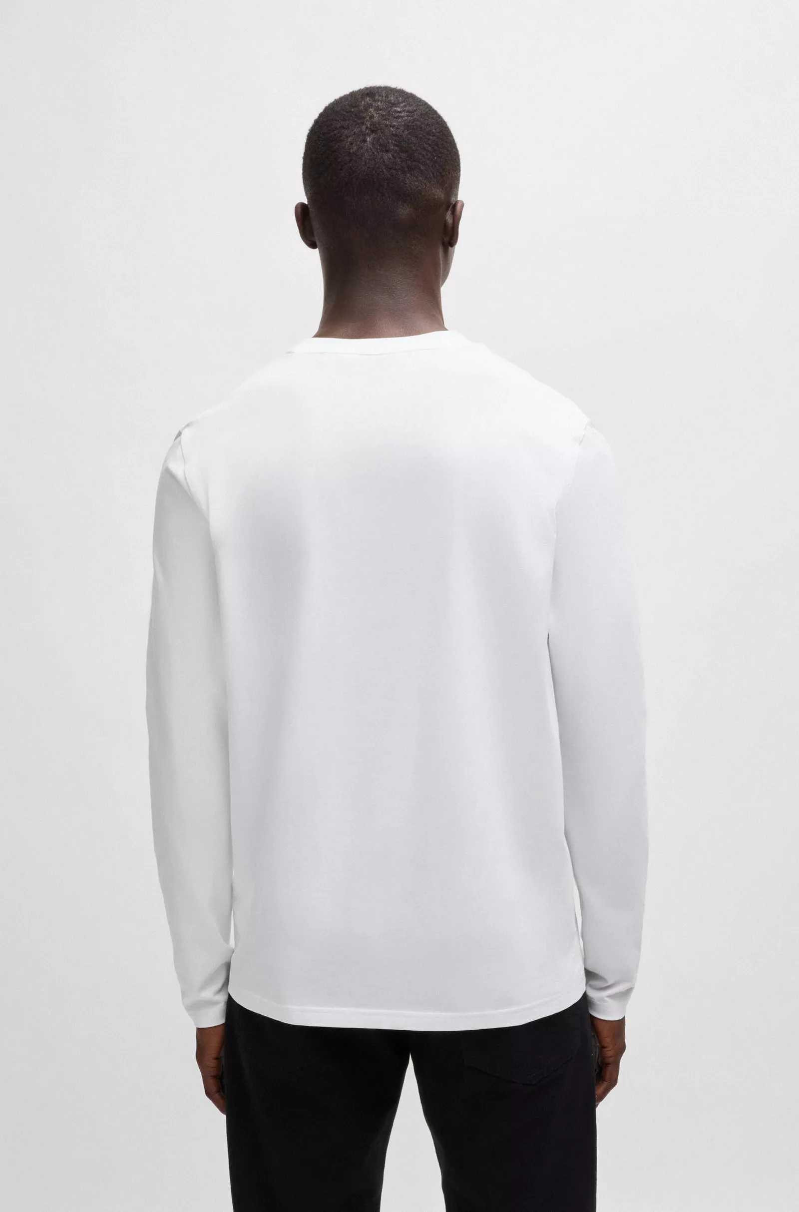T-SHIRT REGULAR EN COTON STRETCH CONTRASTANT