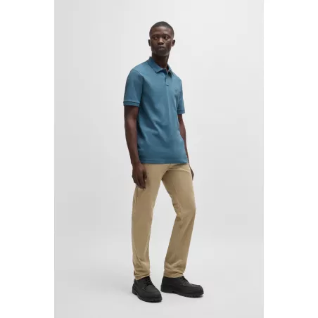 POLO SLIM FIT EN COTON STRETCH