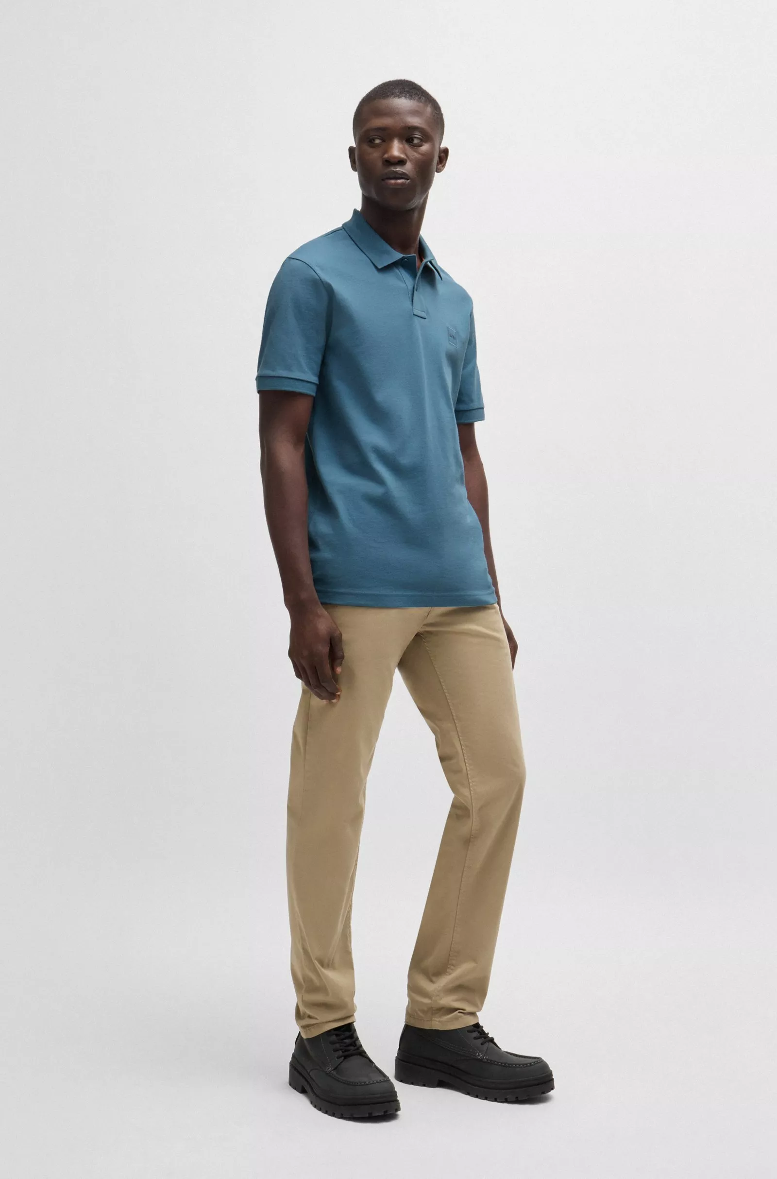 POLO SLIM FIT EN COTON STRETCH