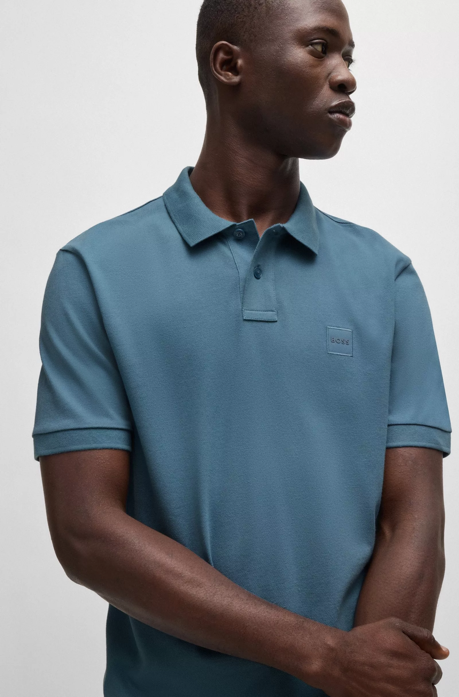POLO SLIM FIT EN COTON STRETCH