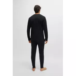PYJAMA EN COTON INTERLOCK AVEC LOGO IMPRIMÉ EN TRANSFERT